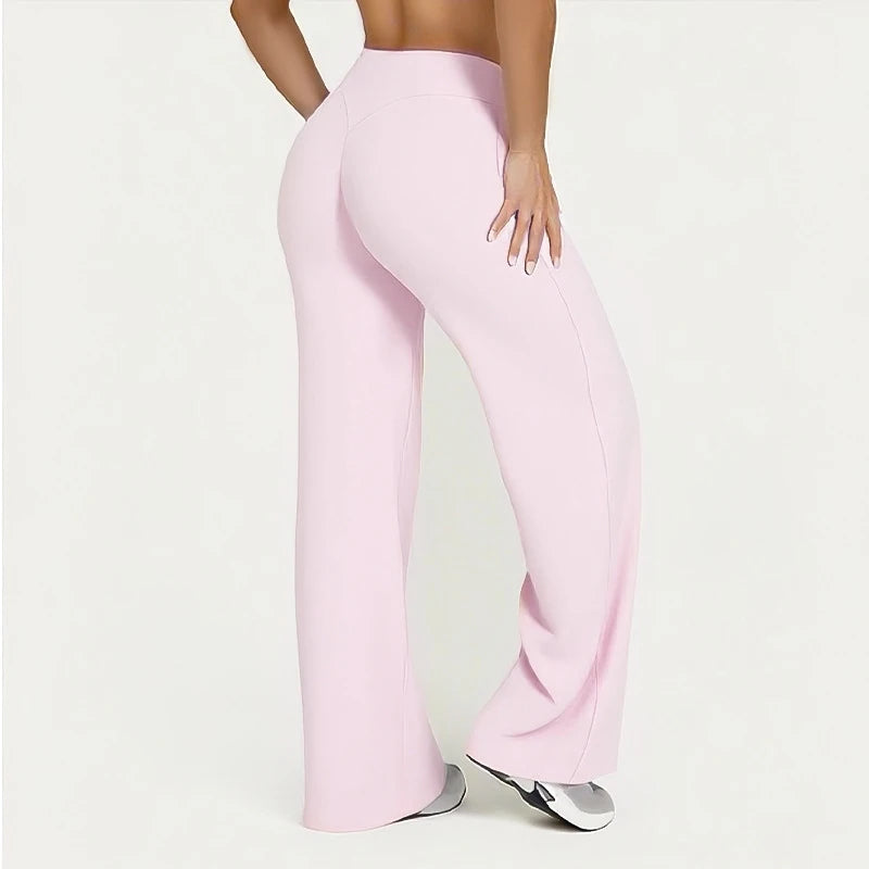 Sway&Sage High Waist Casual Comfortable Flared Trousers for Women