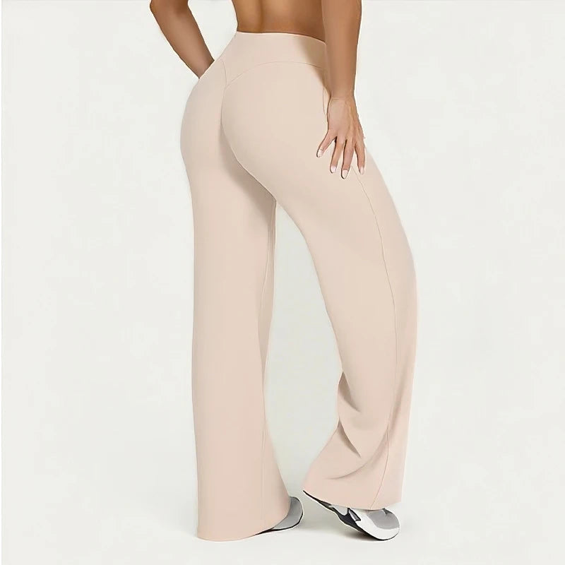 Sway&Sage High Waist Casual Comfortable Flared Trousers for Women