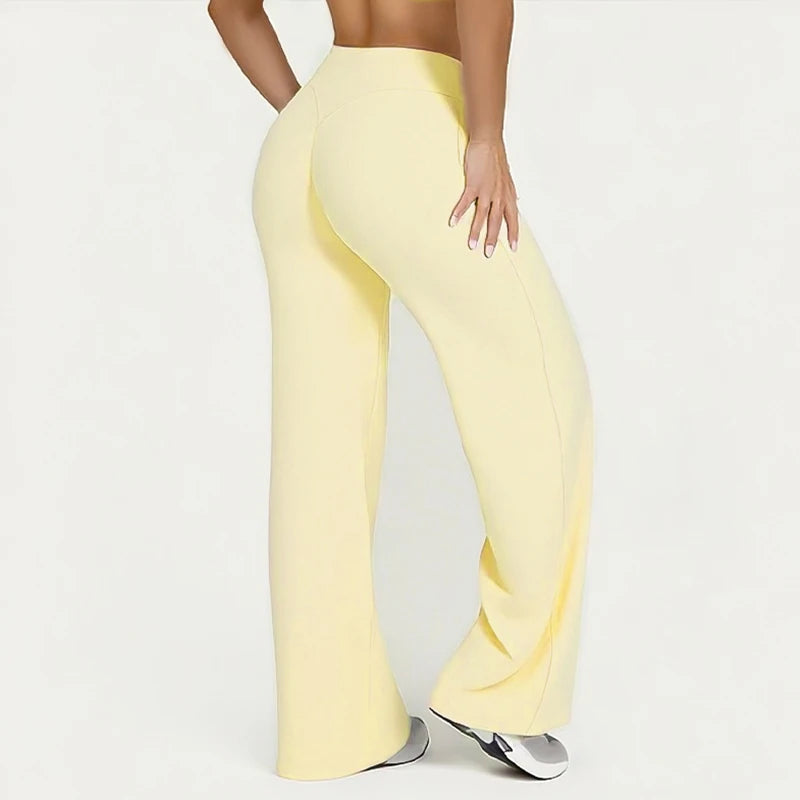 Sway&Sage High Waist Casual Comfortable Flared Trousers for Women