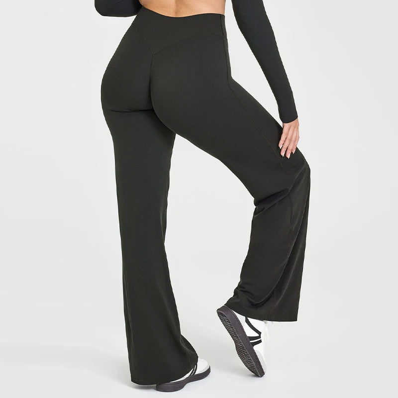 Sway&Sage High Waist Casual Comfortable Flared Trousers for Women