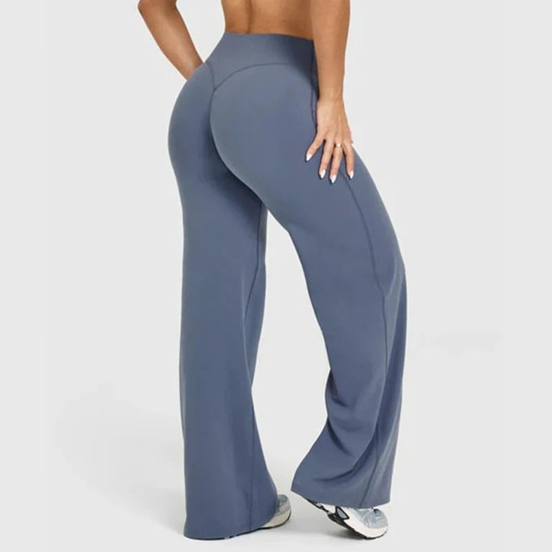 Sway&Sage High Waist Casual Comfortable Flared Trousers for Women