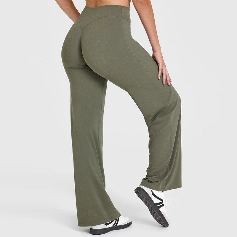 Sway&Sage High Waist Casual Comfortable Flared Trousers for Women