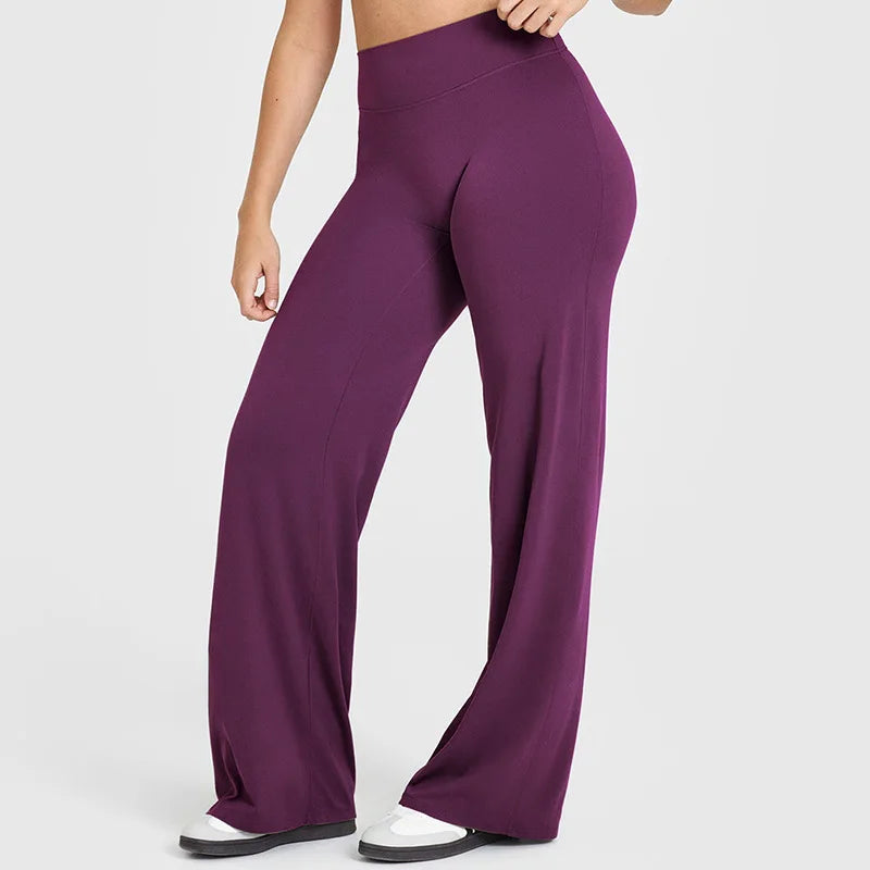 Sway&Sage High Waist Casual Comfortable Flared Trousers for Women