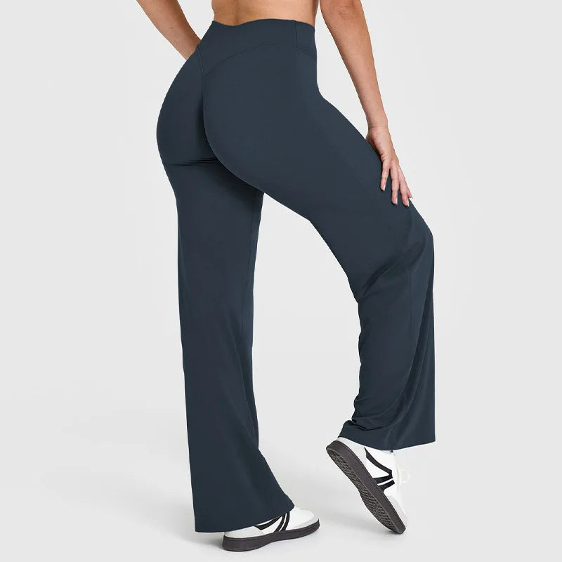 Sway&Sage High Waist Casual Comfortable Flared Trousers for Women